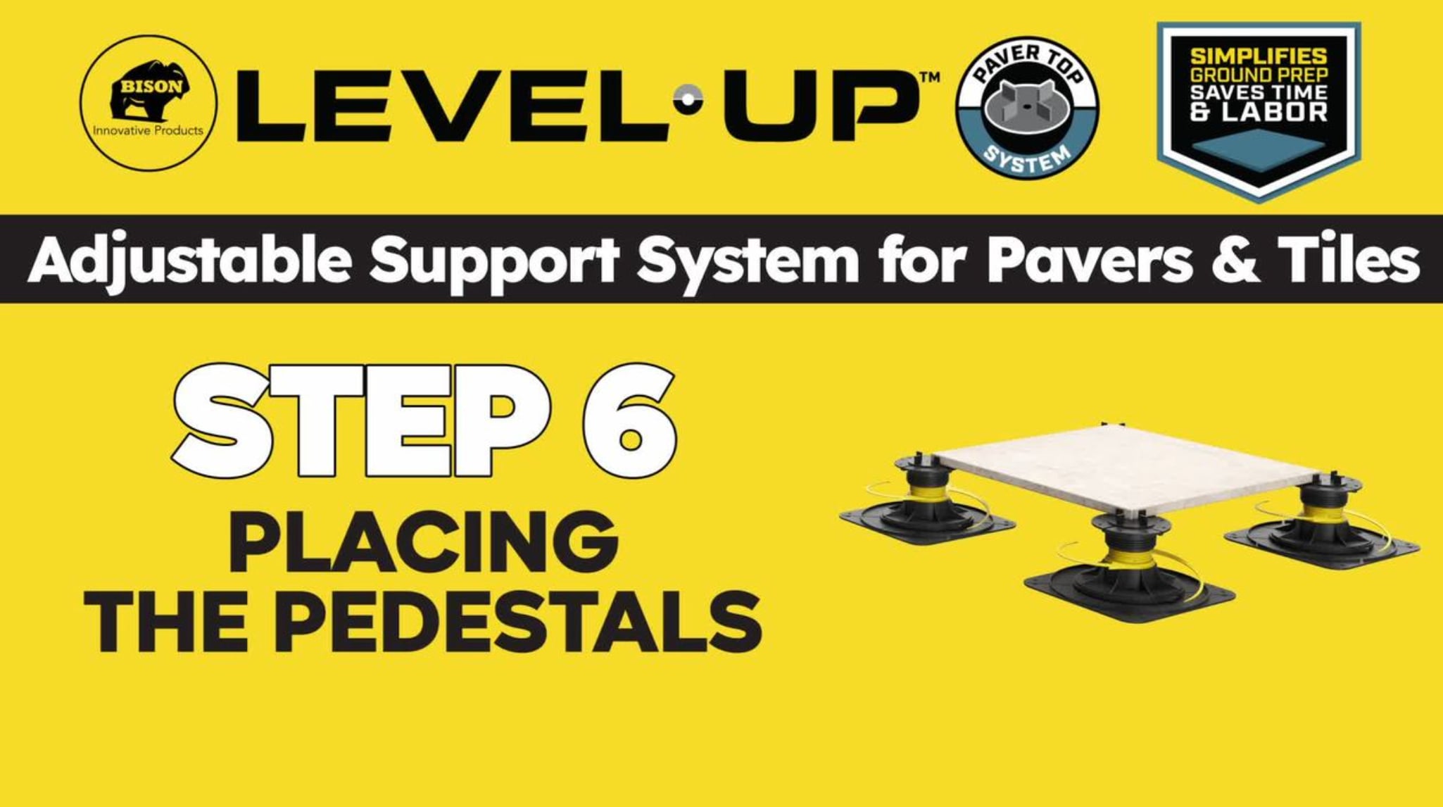 How to Set and Level Pedestals with the Level.Up Support System (Step 6 of 8)