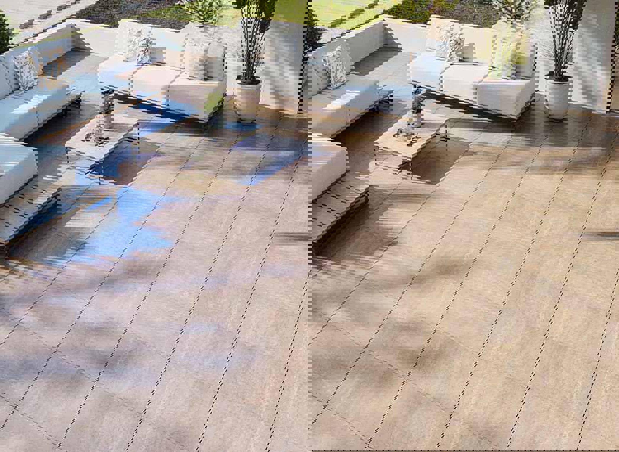 LEVEL UP TILE Coastal Patio View